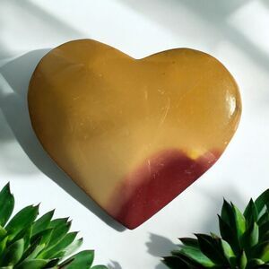 Mookaite Jasper Crystal Heart‎ (#2)